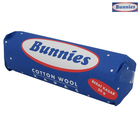 Bunnies Cotton Wool, 50gm, Per Unit